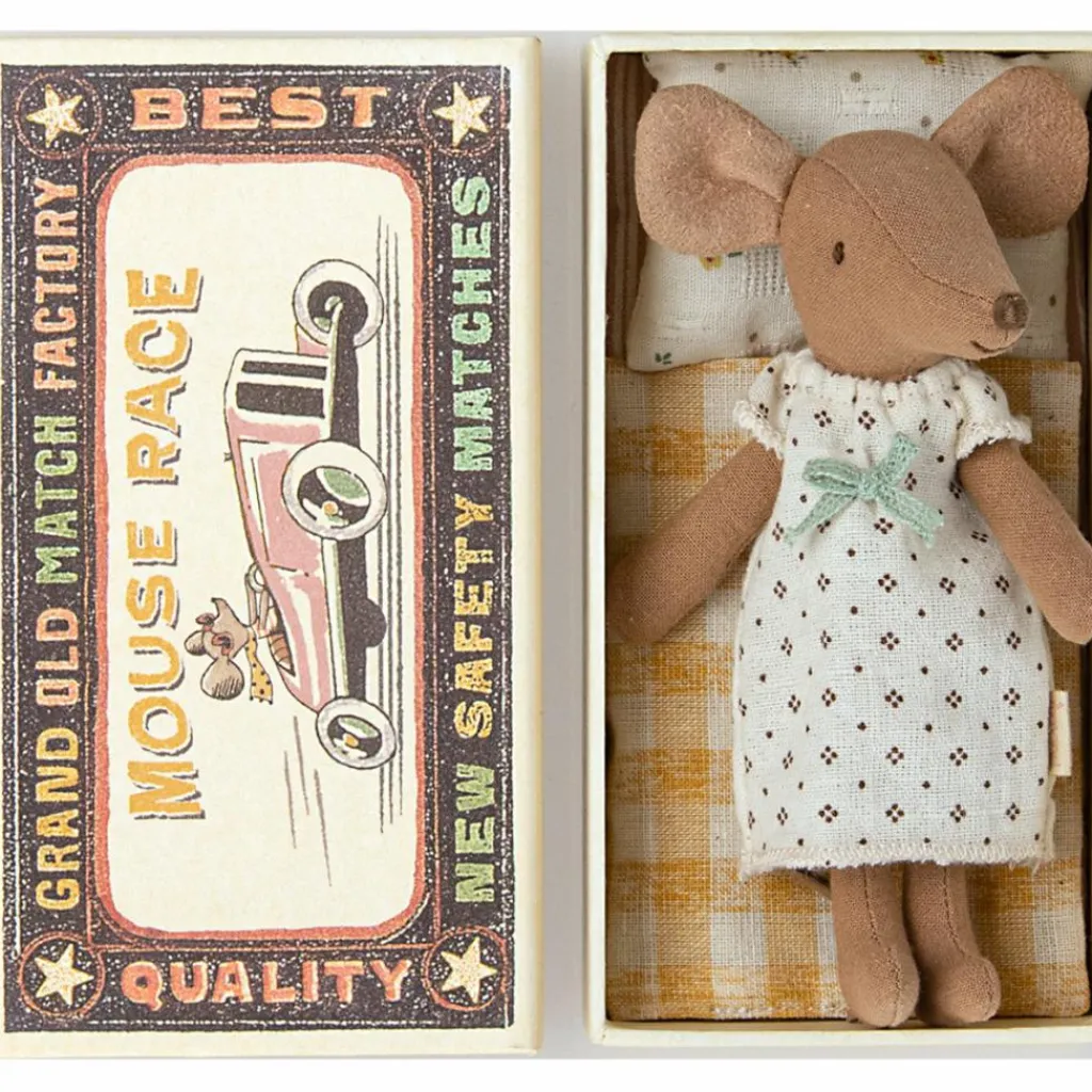 Outlet Grande soeur Souris pyjama dans sa boîte assortie Figurines De Jeu