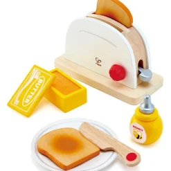 Outlet Grille pain en bois et accessoires (7 pièces) Dînette Et Aliments Factices