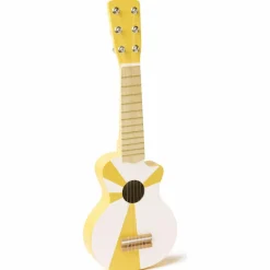 Hot Guitare Jaune-Blanc Instrument De Musique