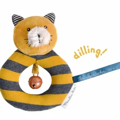 Best Hochet anneau chat Lulu Les Moustaches Hochet