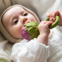 New Hochet anneau de dentition 2 en 1 artichaut Jouet / Anneau De Dentition