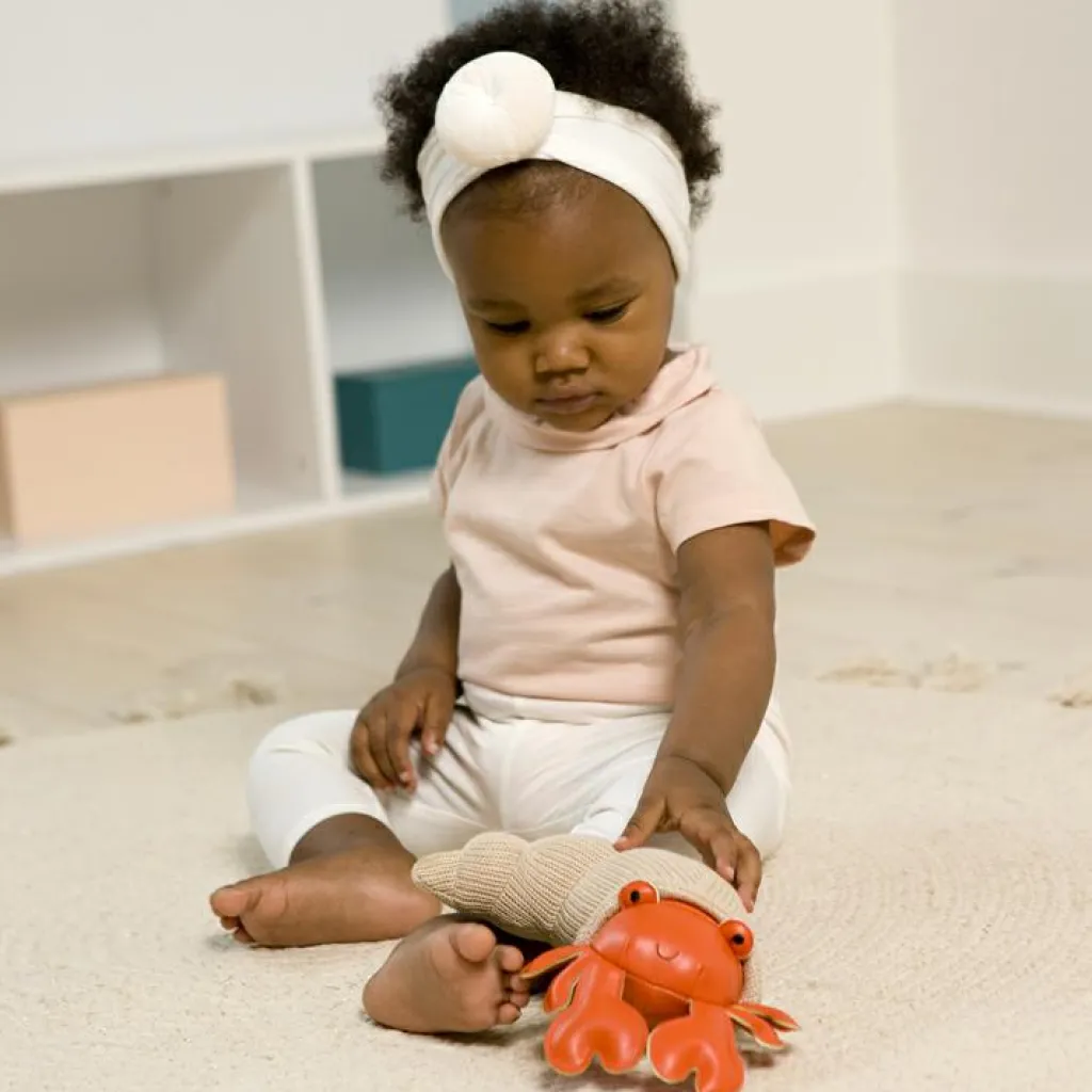 Sale Hochet Brigitte le petit Bernard l'Hermite Tiny Friends Hochet