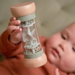 Hot Hochet de pluie en bois Little Farm Eveil Musical