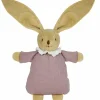 Best Hochet peluche lapin nid d'ange en coton bio vieux rose Hochet