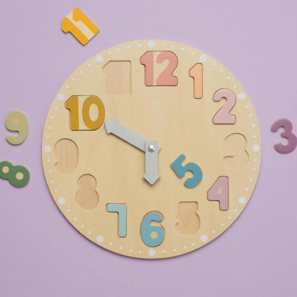 Hot Horloge en bois Apprentissage Du Temps Et Quotidien