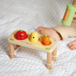 Clearance Jeu à encastrer Ferme Tap tap de légumes (5 pièces) Jouet À Encastrer