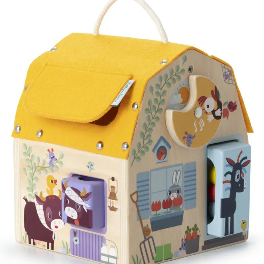 Best Jeu d'activités en bois Maison sonore à formes Jouet À Encastrer