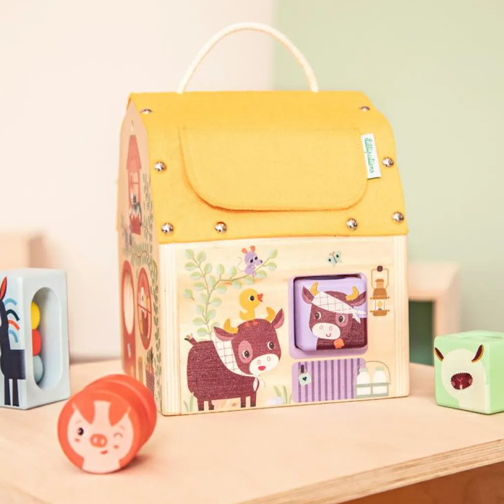 Best Jeu d'activités en bois Maison sonore à formes Jouet À Encastrer