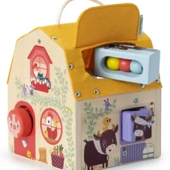 Best Jeu d'activités en bois Maison sonore à formes Jouet À Encastrer