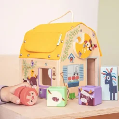 Best Jeu d'activités en bois Maison sonore à formes Jouet À Encastrer