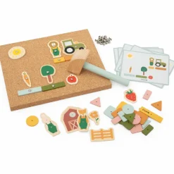 New Jeu de clous en bois Ferme Jeu De Motricité Fine
