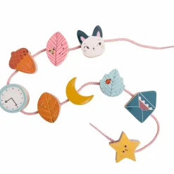 Sale Jeu de perles en bois à enfiler Après la pluie Jouet À Encastrer