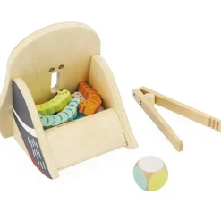 Hot Jeu des couleurs Pic Pic et chenilles en bois WWF Jeu De Motricité Fine