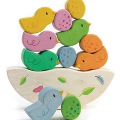 New Jeu d'équilibre bébés oiseaux en bois Jeu D'Adresse