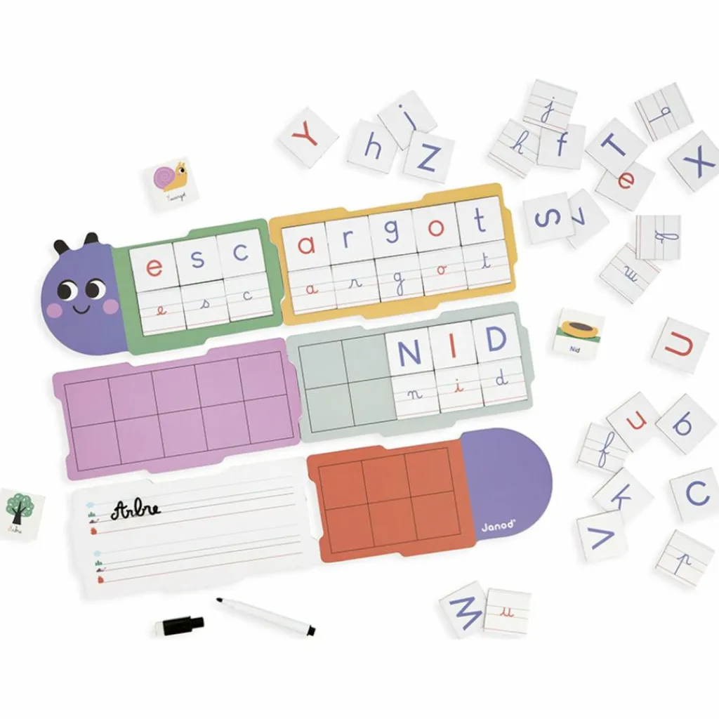 Sale Jeu éducatif Apprendre à écrire Chenille Apprentissage Lecture Et Écriture