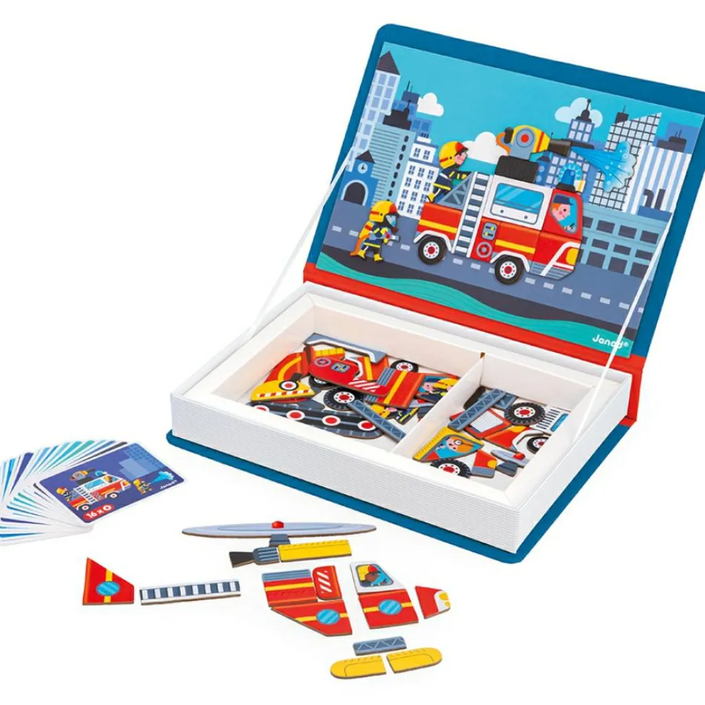 Clearance Jeu magnétique Magneti'book Pompiers Jeu Magnétique
