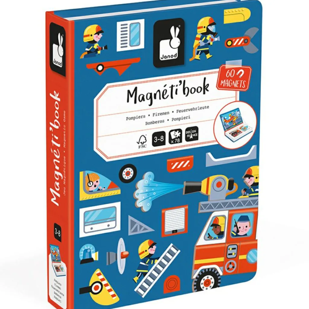 Clearance Jeu magnétique Magneti'book Pompiers Jeu Magnétique