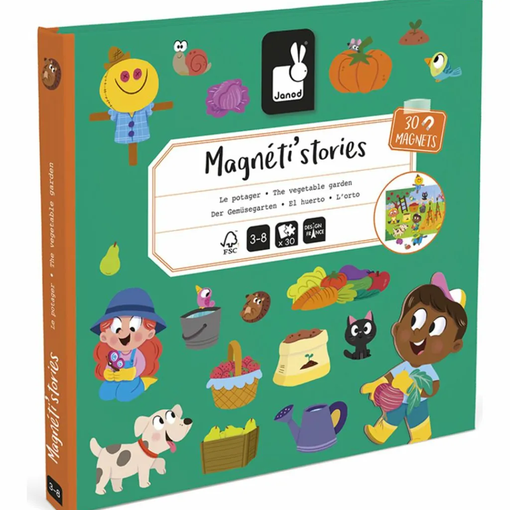 Hot Jeu magnétique Magneti'Stories Le Potager Jeu Magnétique