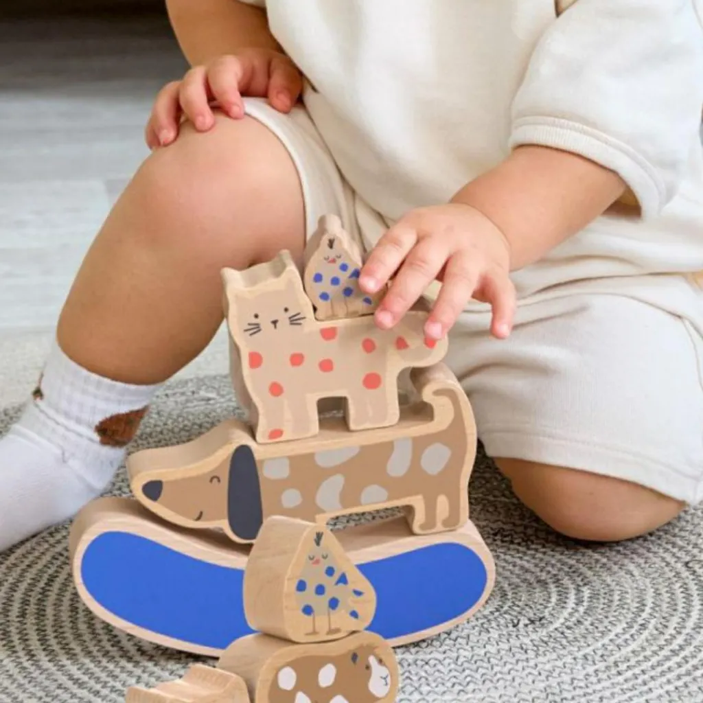 Discount Jouet à empiler en bois Little Mateys Jouet À Empiler