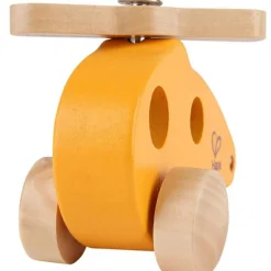 Hot Jouet en bois hélicoptère jaune Jouet À Tirer / Pousser