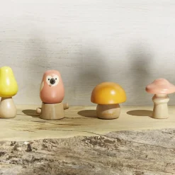 New Jouet en bois Oiseaux et Champignons WWF Jeu De Motricité Fine