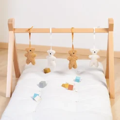 Outlet Jouets pour arche d'activités Teddy beige et écru (4 pièces) Jouets Pour Arche