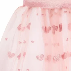 Best Jupon long Cœurs paillettes Rose (4-8 ans) Enfant Déguisement Enfant
