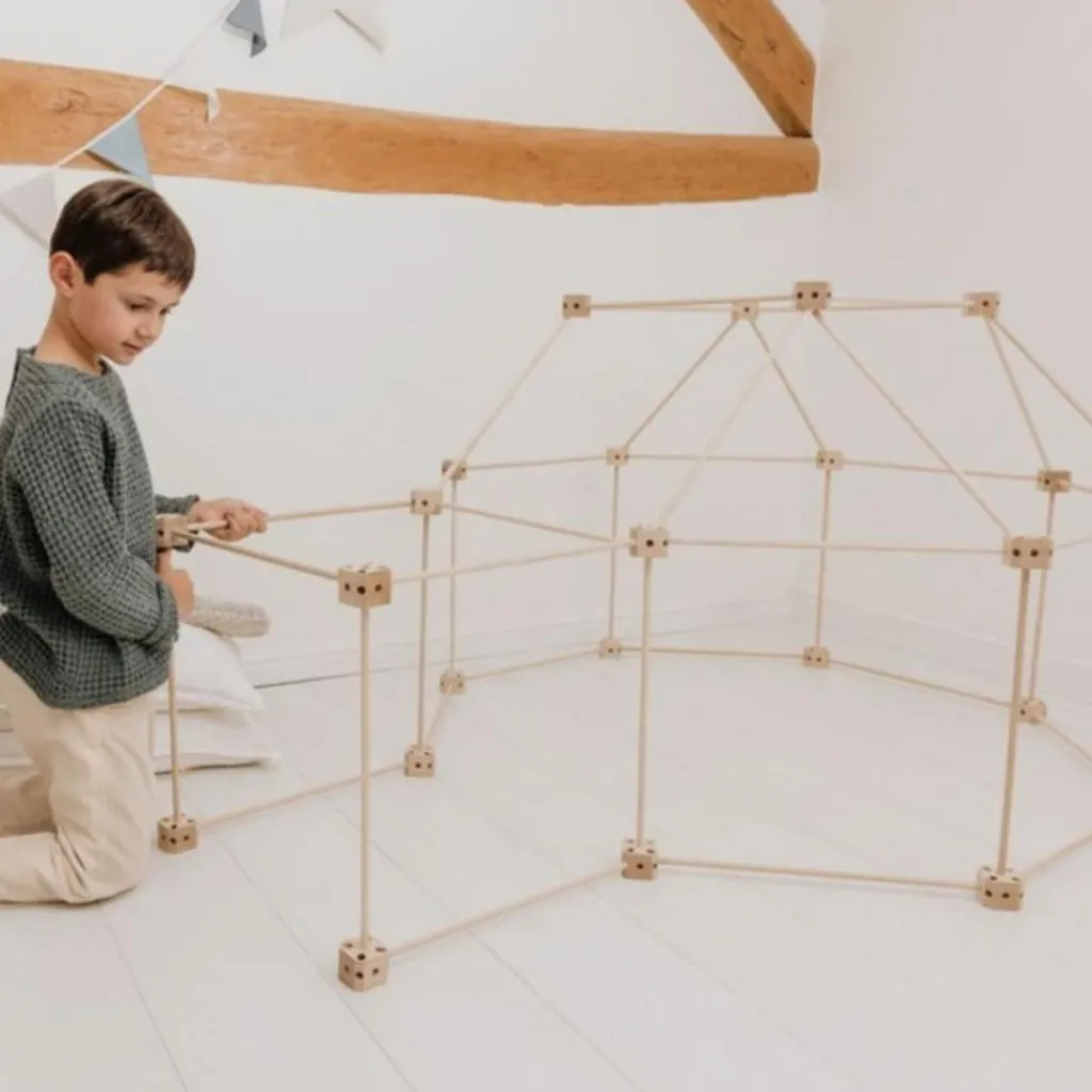 Outlet Kit de construction cabane d'intérieur 1001 Cabanes - Pack Ecureuil 72 pièces Cabane Intérieur