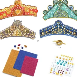 Kit DIY 4 diadèmes mosaïques à décorer Enchanteresses Activités Manuelles