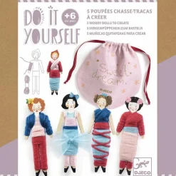 Sale Kit DIY 5 poupées chasse-tracas à créer Activités Manuelles