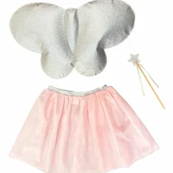 Clearance Kit papillon Rose et Argent (3-8 ans) Enfant Déguisement Enfant
