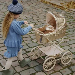 Sale Landau pour poupée doré Cherry Poussette Pour Poupée