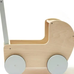 Clearance Landau pour poupée en bois beige Poussette Pour Poupée