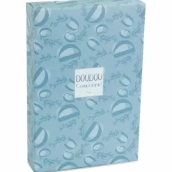 New Lapin Doudou bleu (10 cm) Doudou Plat
