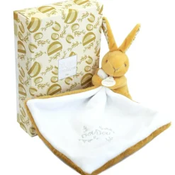 Lapin Doudou ocre (10 cm) Doudou Plat