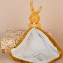 Lapin Doudou ocre (10 cm) Doudou Plat