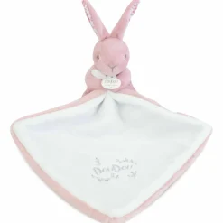 Lapin Doudou rose (10 cm) Doudou Plat