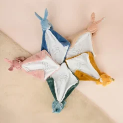 Lapin Doudou rose (10 cm) Doudou Plat