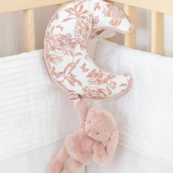 Hot Lapin musical Augustin rose Peluche Musicale