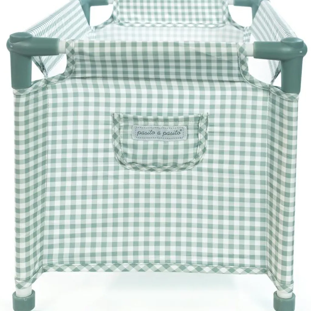 Online Lit de voyage pour poupée Tom Vichy vert Accessoires Poupée