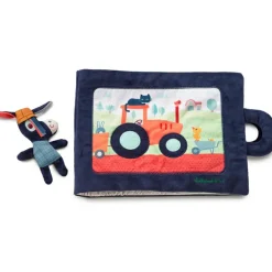 Hot Livre bébé d'activités Ignace à la ferme (28 cm) Livre Bébé En Tissu