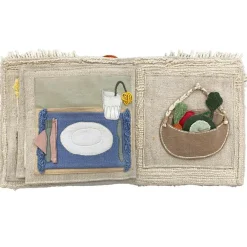 Sale Livre bébé en coton Cool kids eat healthy x Oli & Carol (30 x 27 cm) Livre Bébé En Tissu