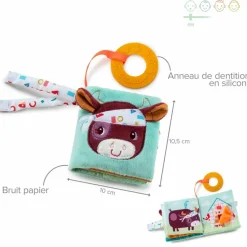 Livre bébé en tissu imagier La Ferme Livre Bébé En Tissu