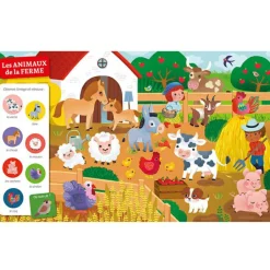 Outlet Livre Cherche et trouve des tout-petits - Chez les animaux Livre D'Activités