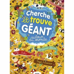 New Livre Cherche et trouve géant Autour du monde Livre D'Activités