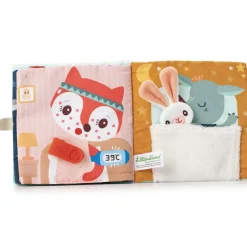 Outlet Livre d'activités en tissu Joe et son doudou Livre Bébé En Tissu