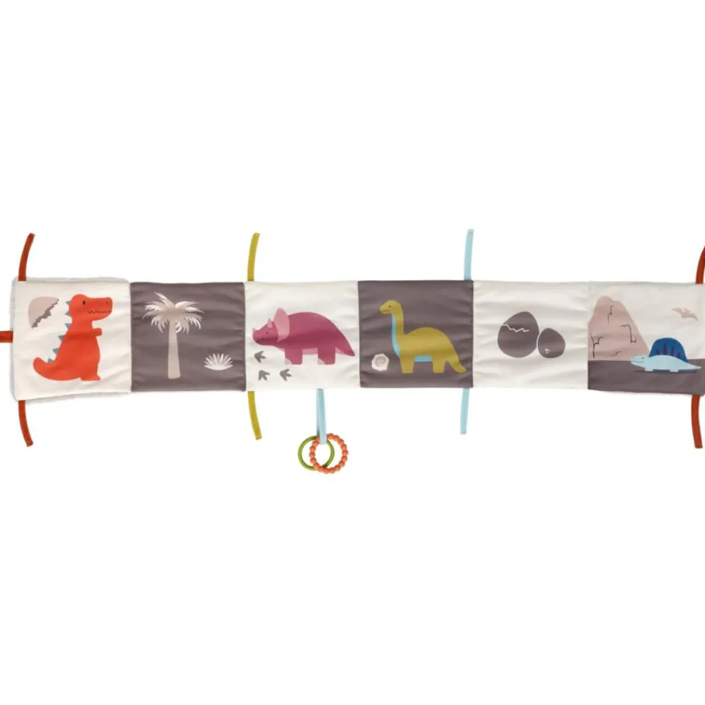 New Livre d'éveil 2 en 1 Les Amis Dinos Livre Bébé En Tissu