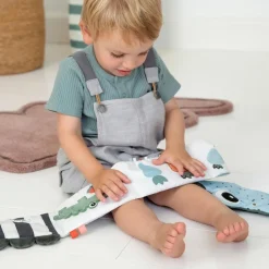 Best Livre d'éveil bébé Croco vert Livre Bébé En Tissu