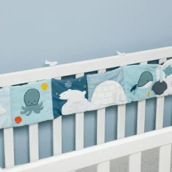 Best Livre d'éveil en tissu 3 en 1 Océan Livre Bébé En Tissu