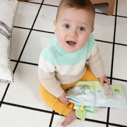 Online Livre d'éveil en tissu Nate l'Ourson Livre Bébé En Tissu